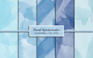 Blue watercolor ink Background, splash digital paper, colorful paint splatter texture background