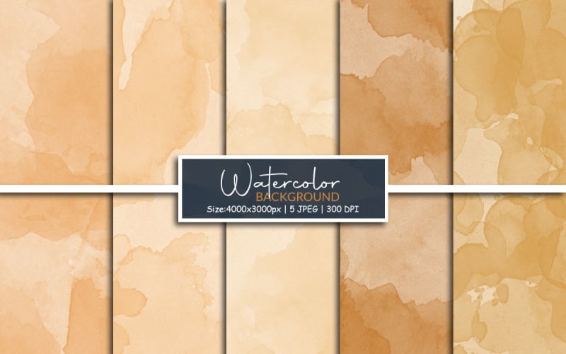 Brown splashes watercolor textured background, Watercolor Digital Paper, Digital Scrapbook Paper Background