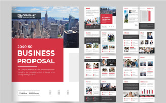 Business portfolio magazine template