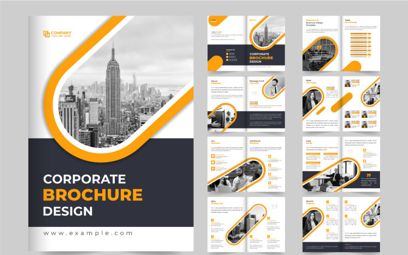 Digital business proposal brochure Corporate Identity