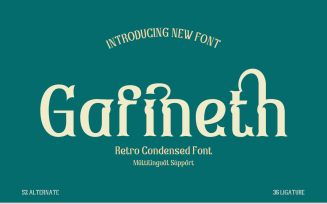 Gafineth – Serif Classic Modernism Font