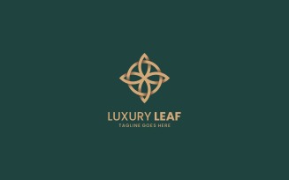 Luxury Leaf Line Art Logo