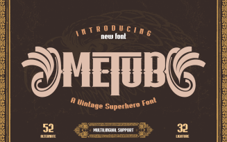 Metub – Display Hero Font