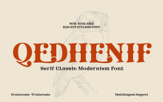 Qedhenif – Serif Classic Modernism Font