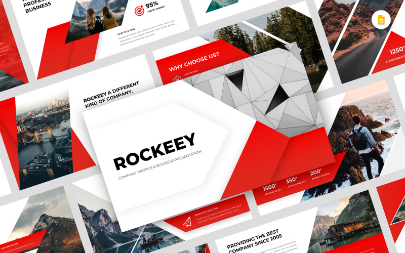 Rockeey - Company Profile & Business Google Slide Template