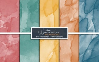 Watercolor digital paper and Abstract paint splatter texture background