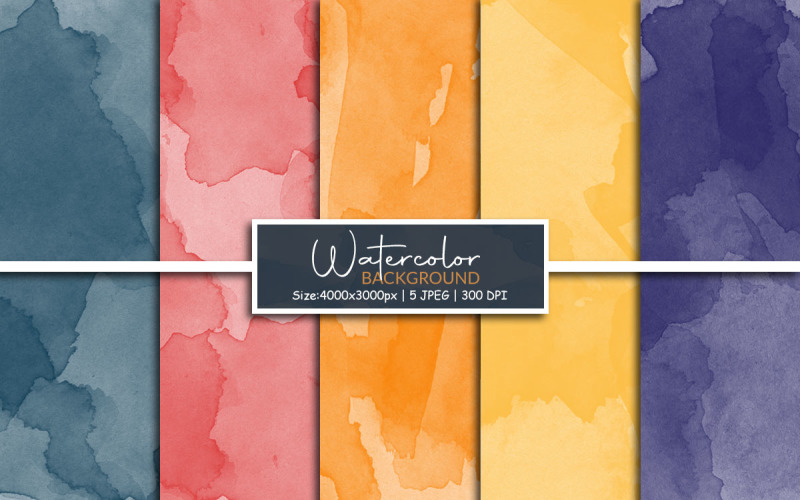 Watercolor digital paper and Colorful paint splatter texture background Background