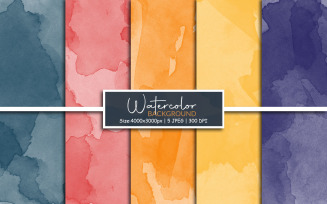 Watercolor digital paper and Colorful paint splatter texture background