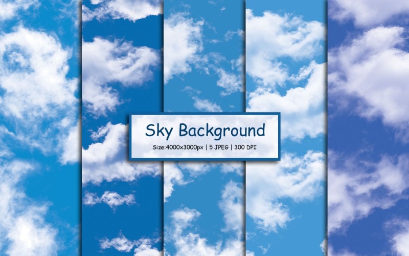 White clouds blue sky background with beautiful cloud and sunshine Background