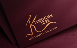 Modern Waving K Letter Creative Logo Design - BRAND IDENTITY