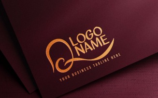 Modern Waving Q Letter Creative Logo Design - BRAND IDENTITY