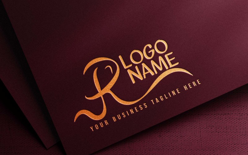 Modern Waving R Letter Creative Logo Design - BRAND IDENTITY Logo Template
