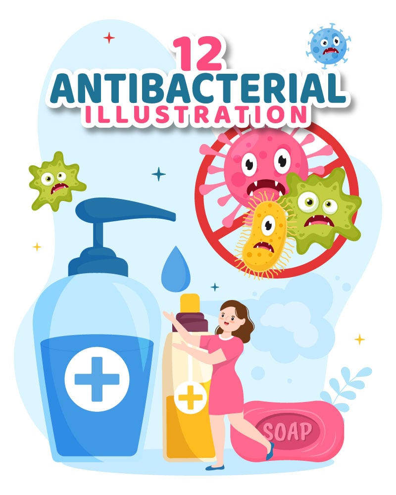 Kit Graphique #325635 Antibacterial Sanitizer Divers Modles Web - Logo template Preview
