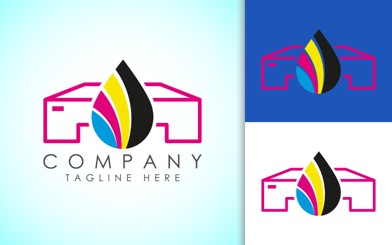 Digital printing logo design template10 Logo Template