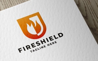 Fire Shield Pro Logo Template