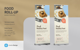 Food Roll Up Banner Vol 04