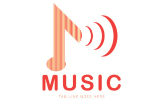 Music Player Logo Template - Music Logo