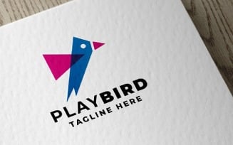 Play Bird Pro Logo Template