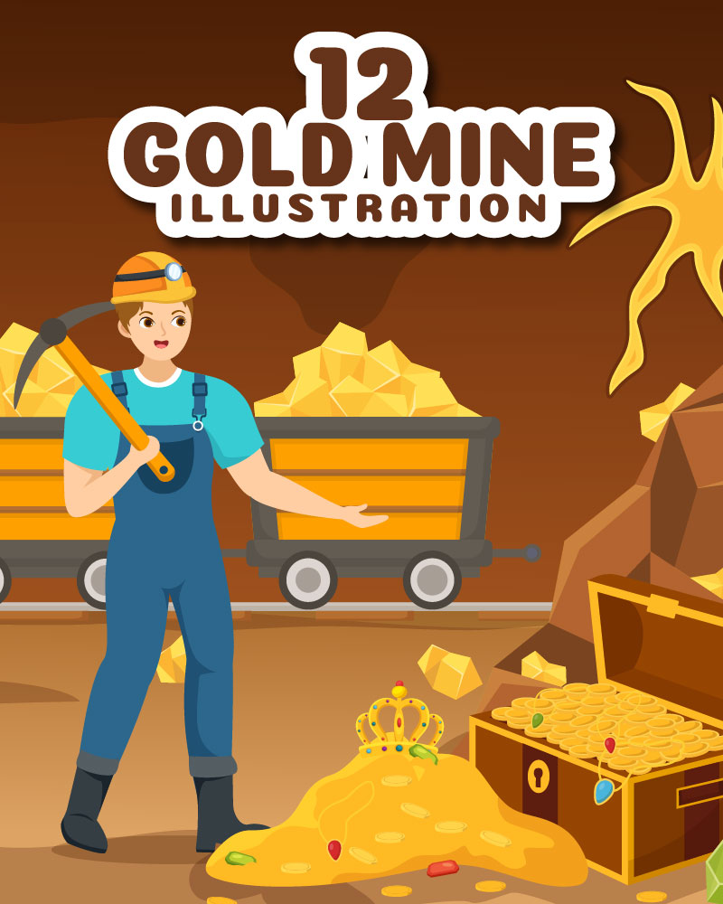 Kit Graphique #325791 Gold Mine Divers Modles Web - Logo template Preview