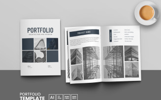 Architecture Portfolio Template or Interior Portfolio and Brochure Layout