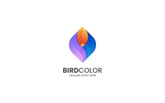Bird Color Gradient Logo 3