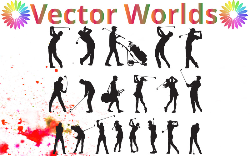 Golf Player svg, Players svg, Golf svg, Golf's, Sports, SVG, ai, pdf, eps, svg, dxf, png, Vector Illustration