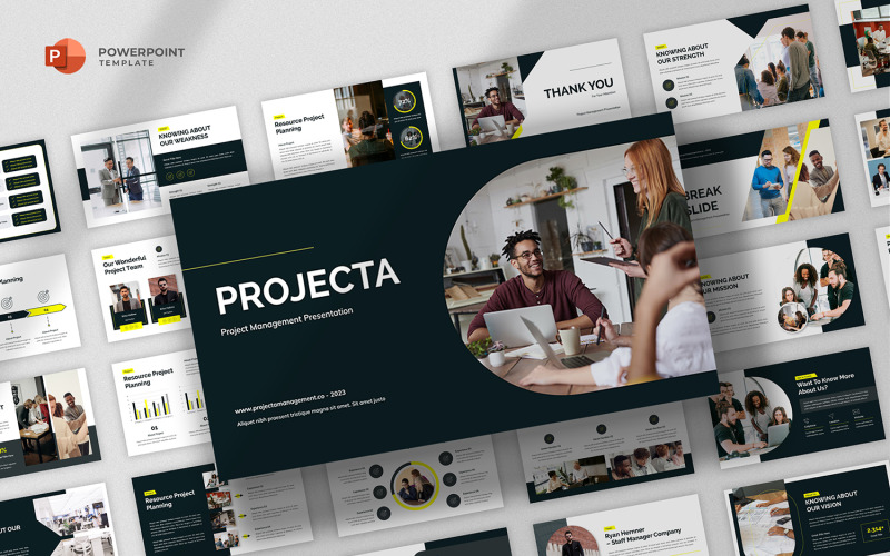 Projecta - Project Management Powerpoint Template PowerPoint Template