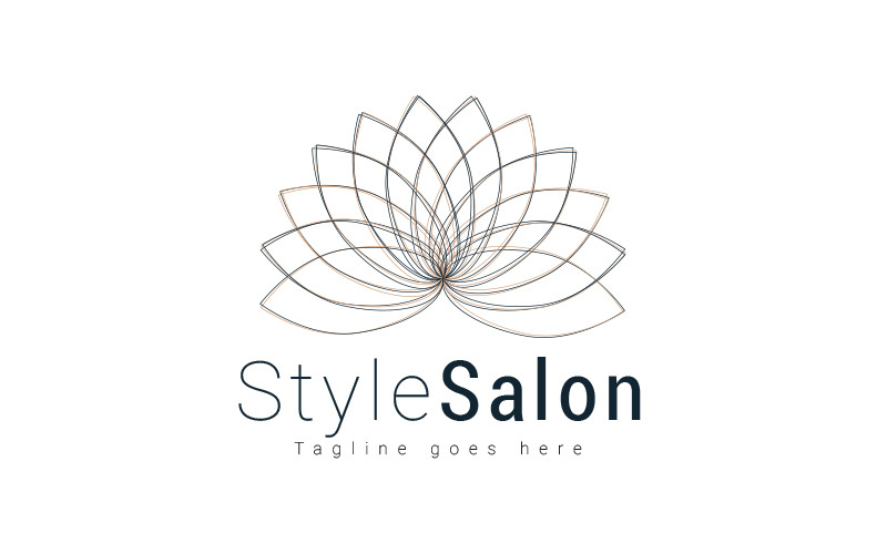 Salon line art creative and unique logo design Logo Template