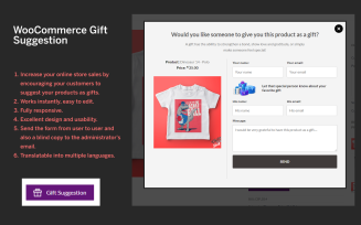 WooCommerce Gift Suggestion WordPress Plugin