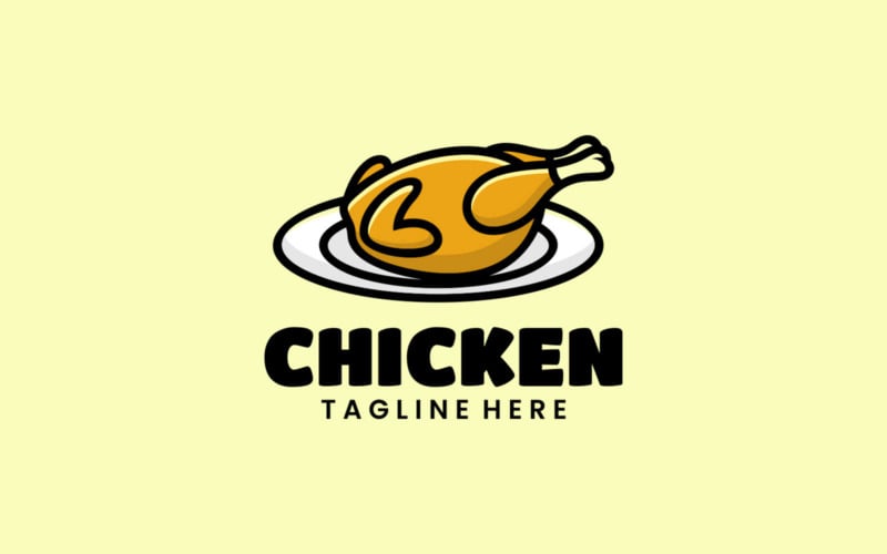 Chicken Simple Mascot Logo Style Logo Template