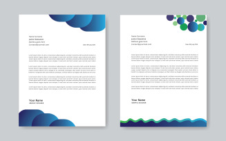 Corporate Letterhead Design with 2 Design Variation