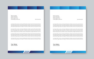Corporate Letterhead Design with two Color Variation 04
