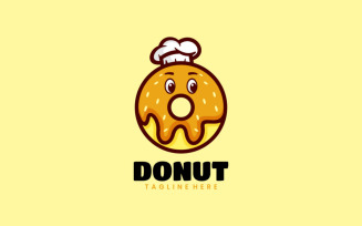 Donuts Cooks Mascot Cartoon Logo