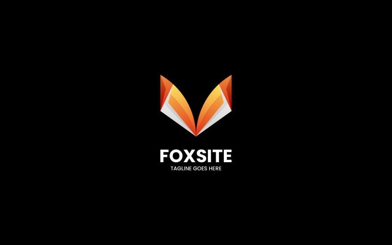 Fox Site Gradient Logo Style Logo Template