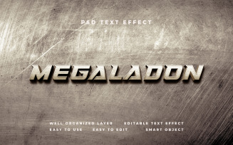 Megaladon Photoshop Text Effect