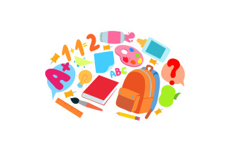 Class Time Clipart Illustration Vector