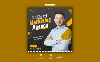Digital Marketing Corporate Social Media Poster Template