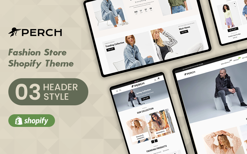 Perch Fashion - Clothing Ecommece Shopify Theme