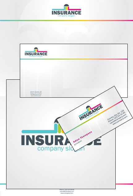 Insurance Corporate Identity Template Vector Corporate Identity preview