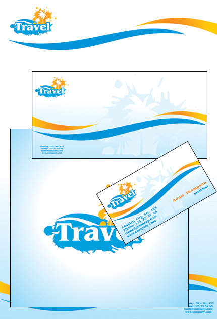 Travel Corporate Identity Template Vector Corporate Identity preview