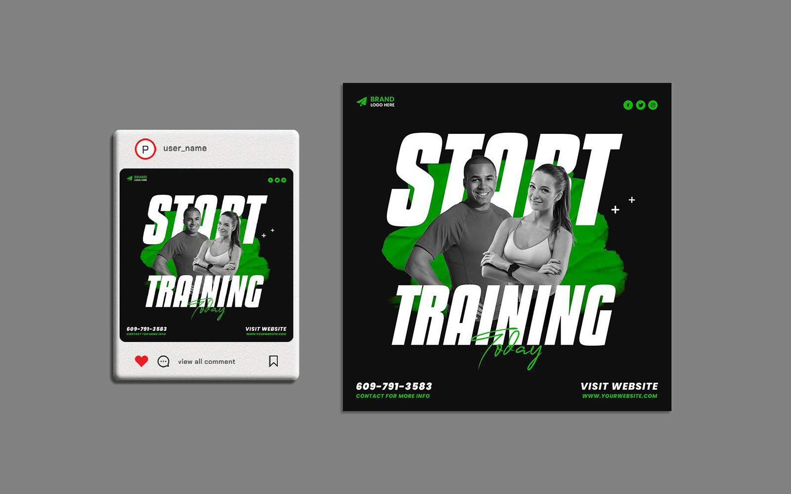 Kit Graphique #326076 Fitness Gym Divers Modles Web - Logo template Preview