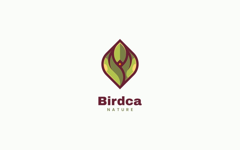 Bird Simple Mascot Logo 3 Logo Template