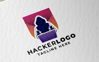 Hacker Security Pro Logo Template