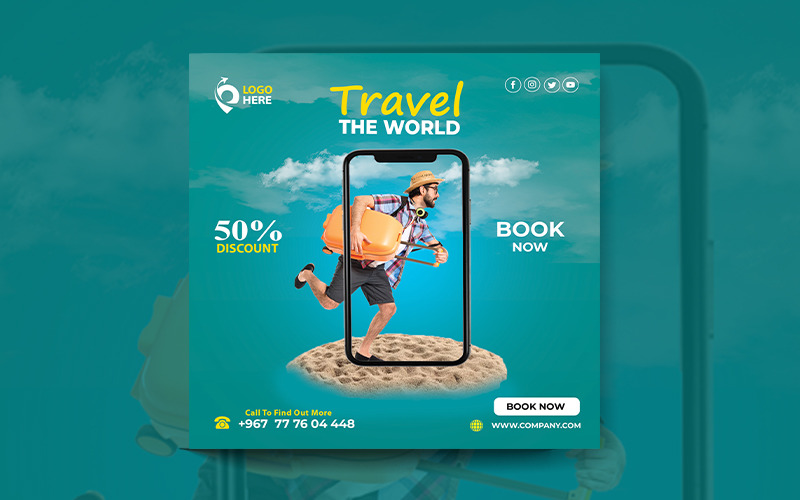 Travel Agency Flyer Template - Travel Guide - Other Corporate Identity