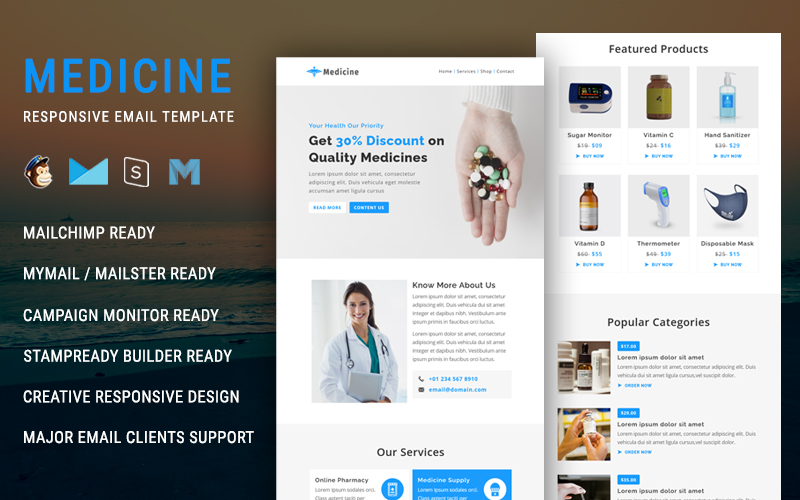 Template #326138 Pharmacy Pharmaceutics Webdesign Template - Logo template Preview