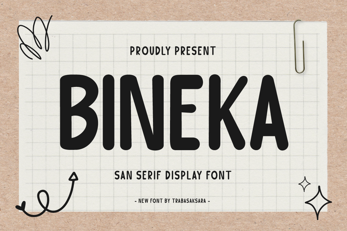 Bineka - San Serif Display Font