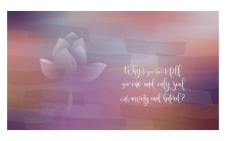 Inspirational Background Image 14400x8100px With Lotus Bud And Message of Choice