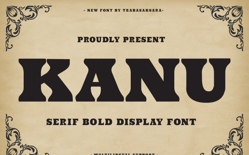 Kanu - Serif Bold Display Font