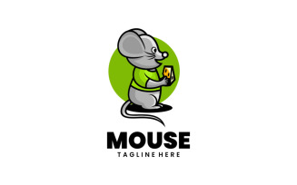 Mouse Mascot Cartoon Logo
