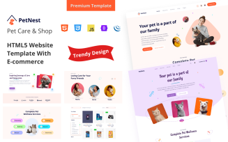 Petnest eCommerce HTML Website Template